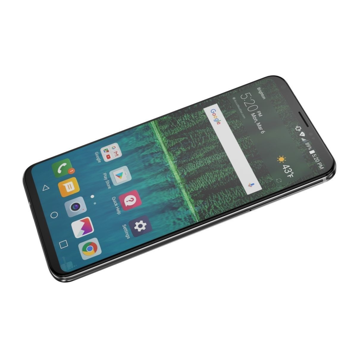 LG V30s ThinQ Platinum Gray 3D model_4
