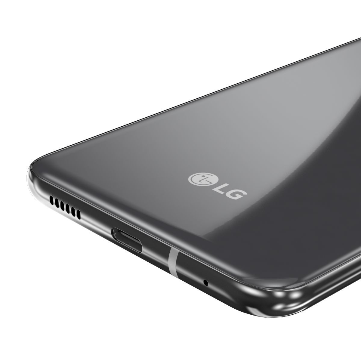 LG V30s ThinQ Platinum Gray 3D model_6