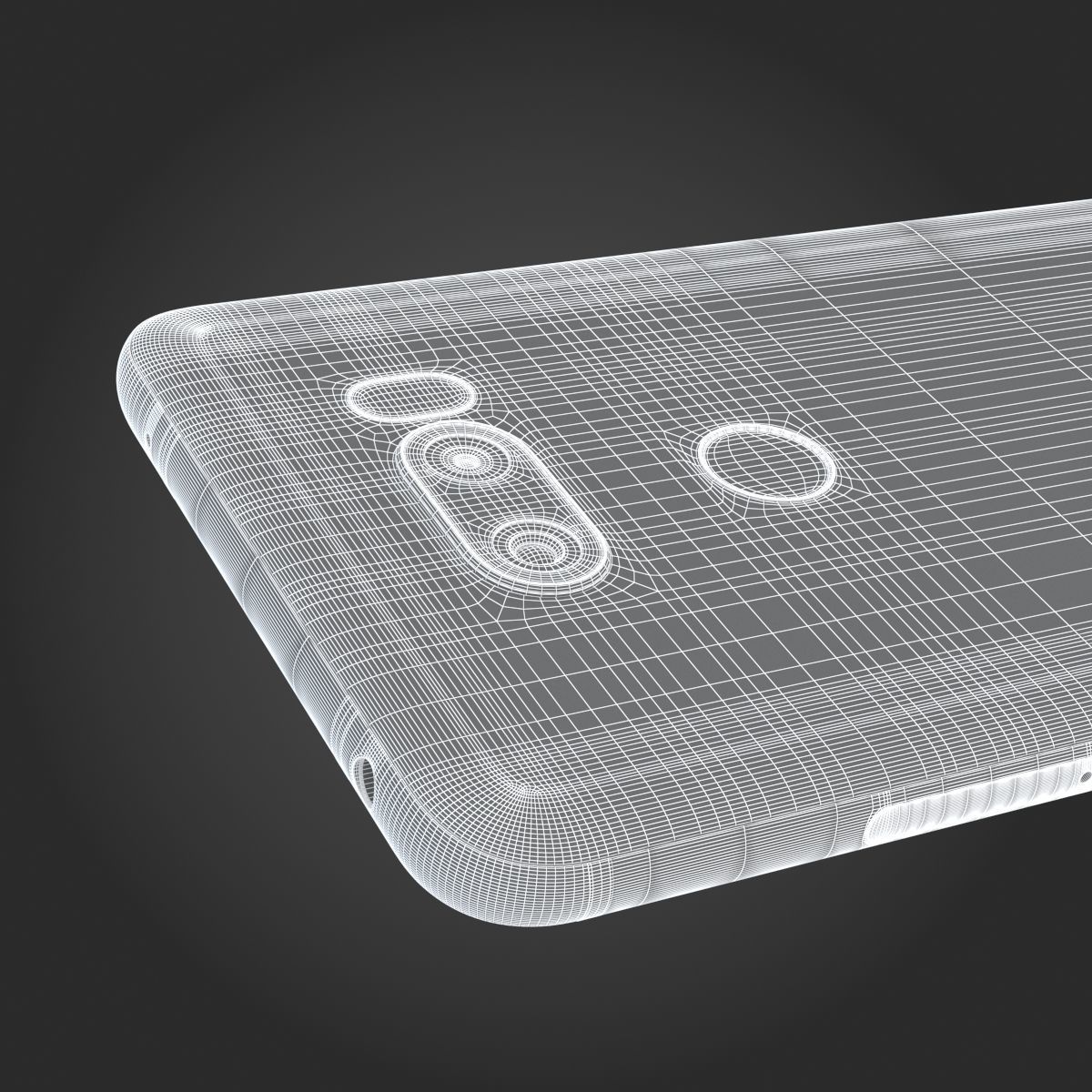 LG V30s ThinQ Platinum Gray 3D model_20