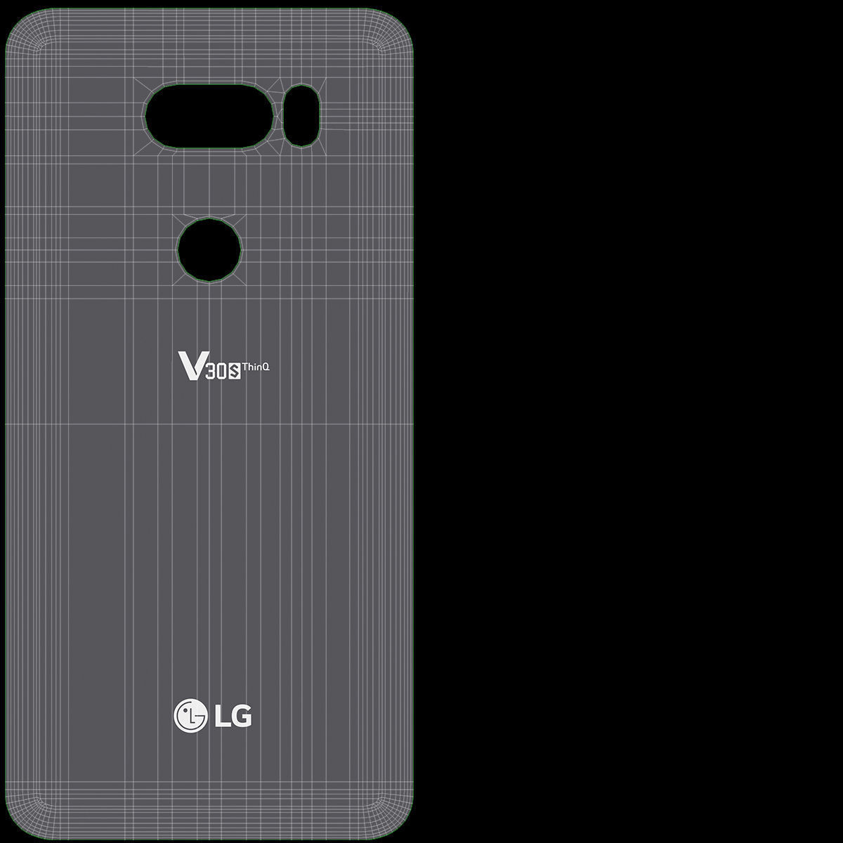 LG V30s ThinQ Platinum Gray 3D model_10
