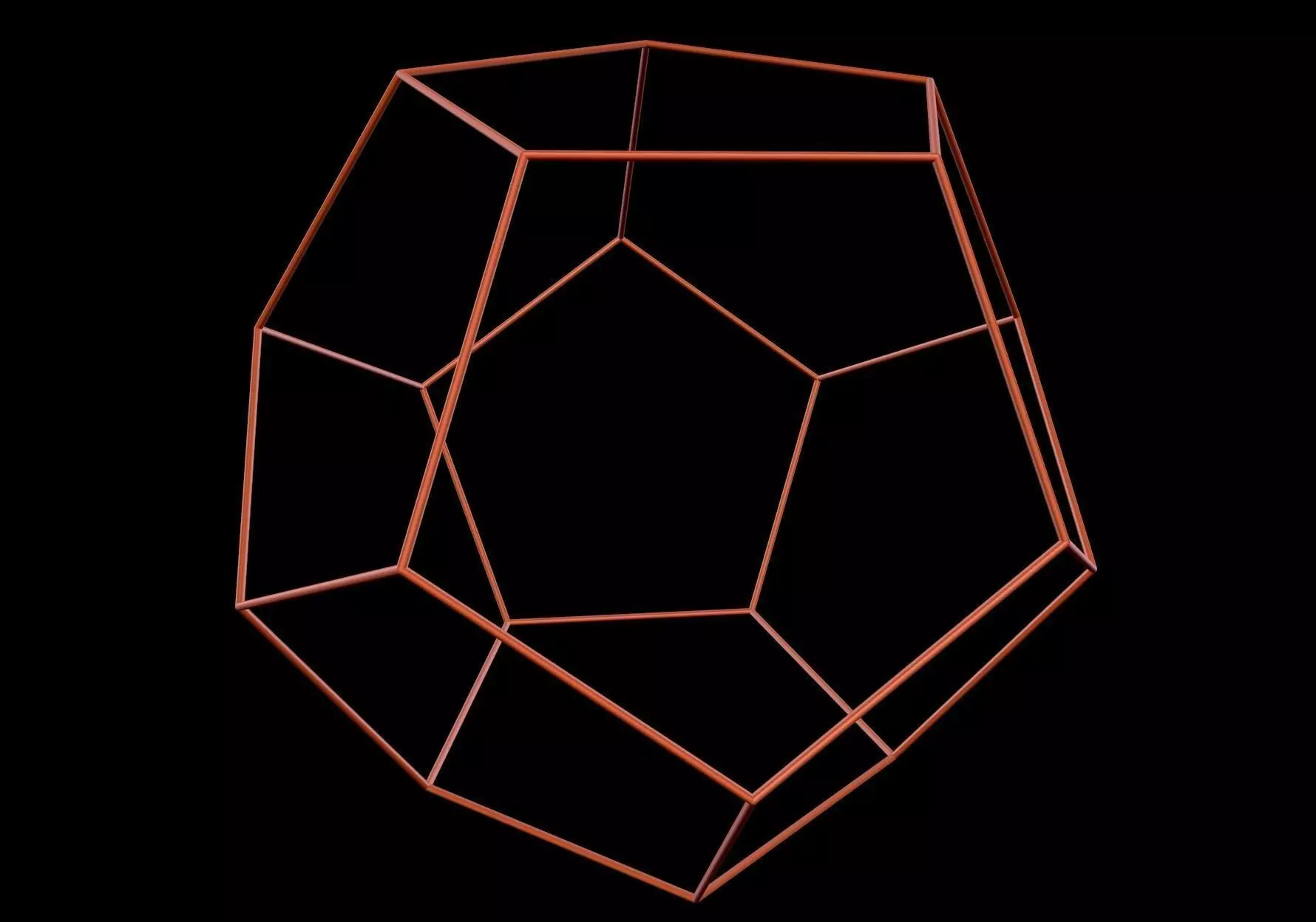 055 Dodecahedron 20 cm dE-2mm 3D print model