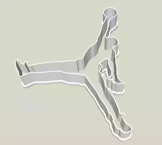 Jordan Jumpman logo cookie and fondant cutter