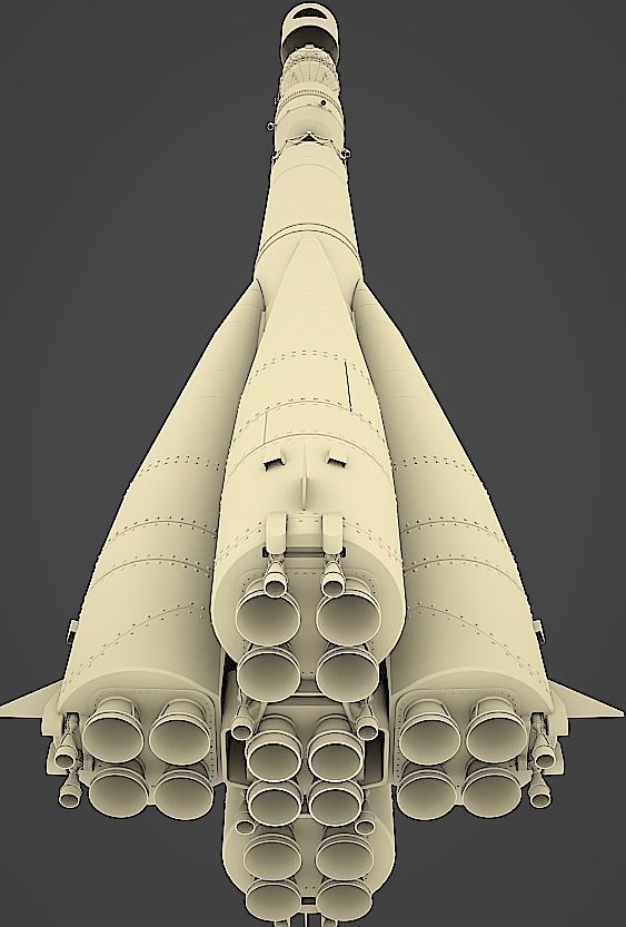 R-7 Rocket Vostok 3D model_12
