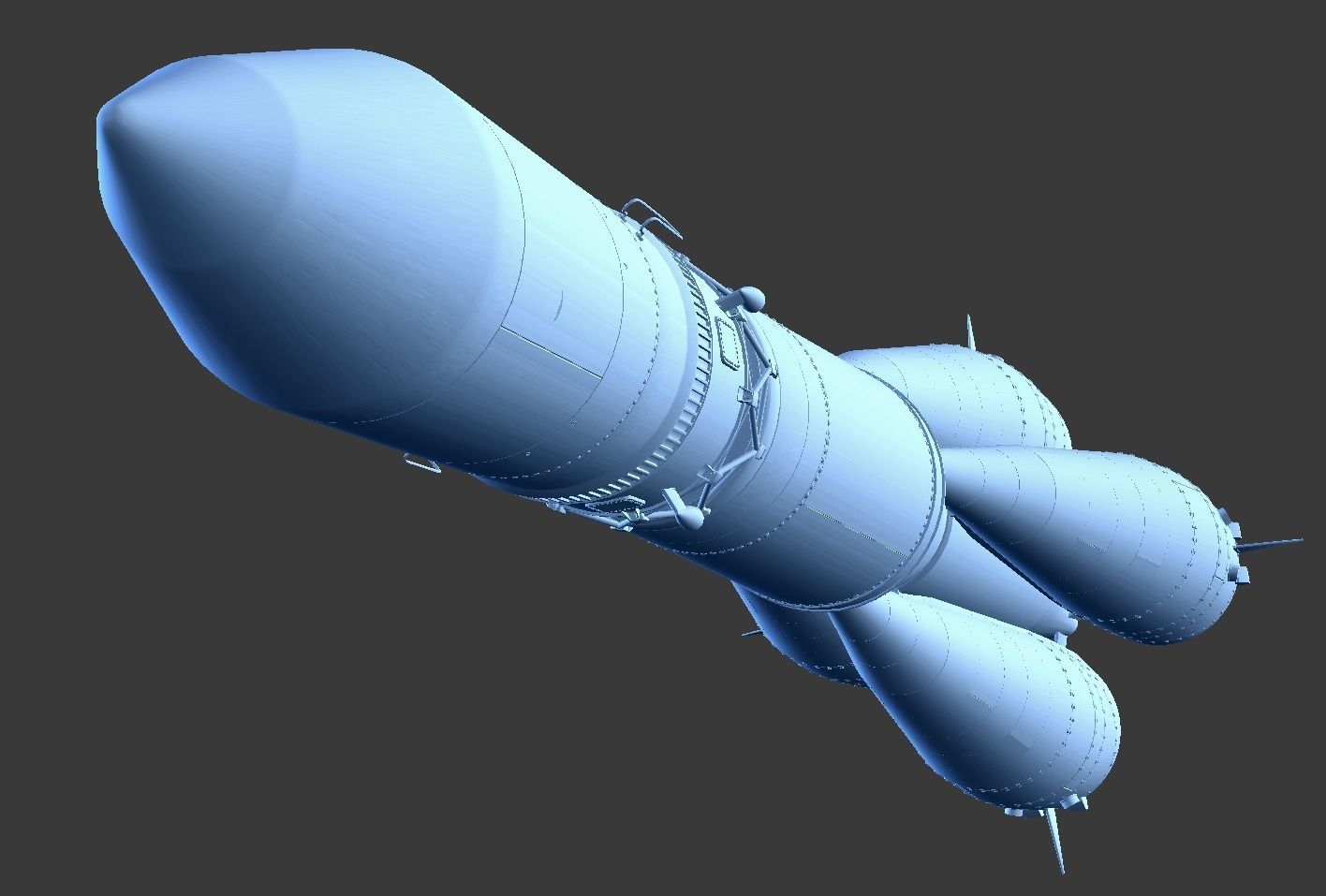 R-7 Rocket Vostok 3D model_13
