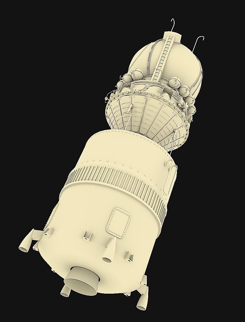 R-7 Rocket Vostok 3D model_9
