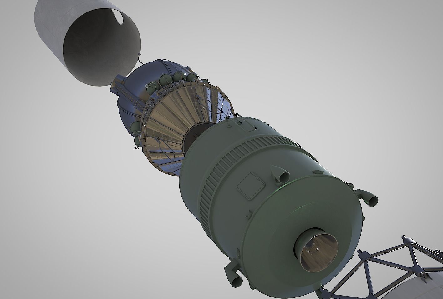 R-7 Rocket Vostok 3D model_4