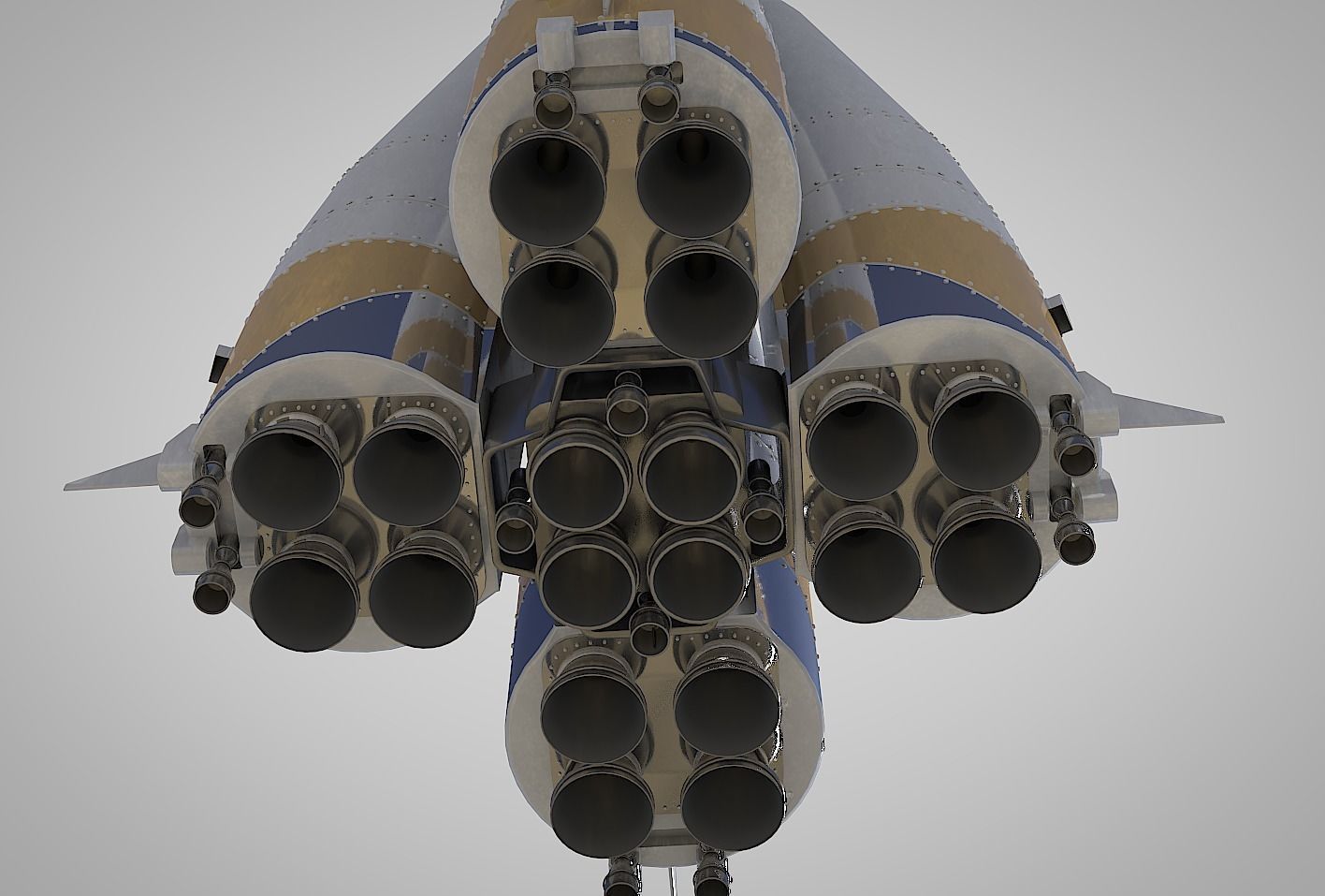 R-7 Rocket Vostok 3D model_8
