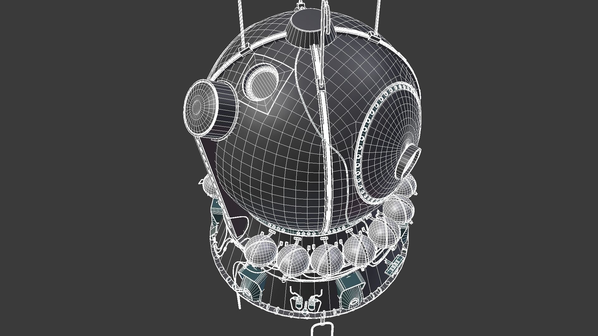 R-7 Rocket Vostok 3D model_19