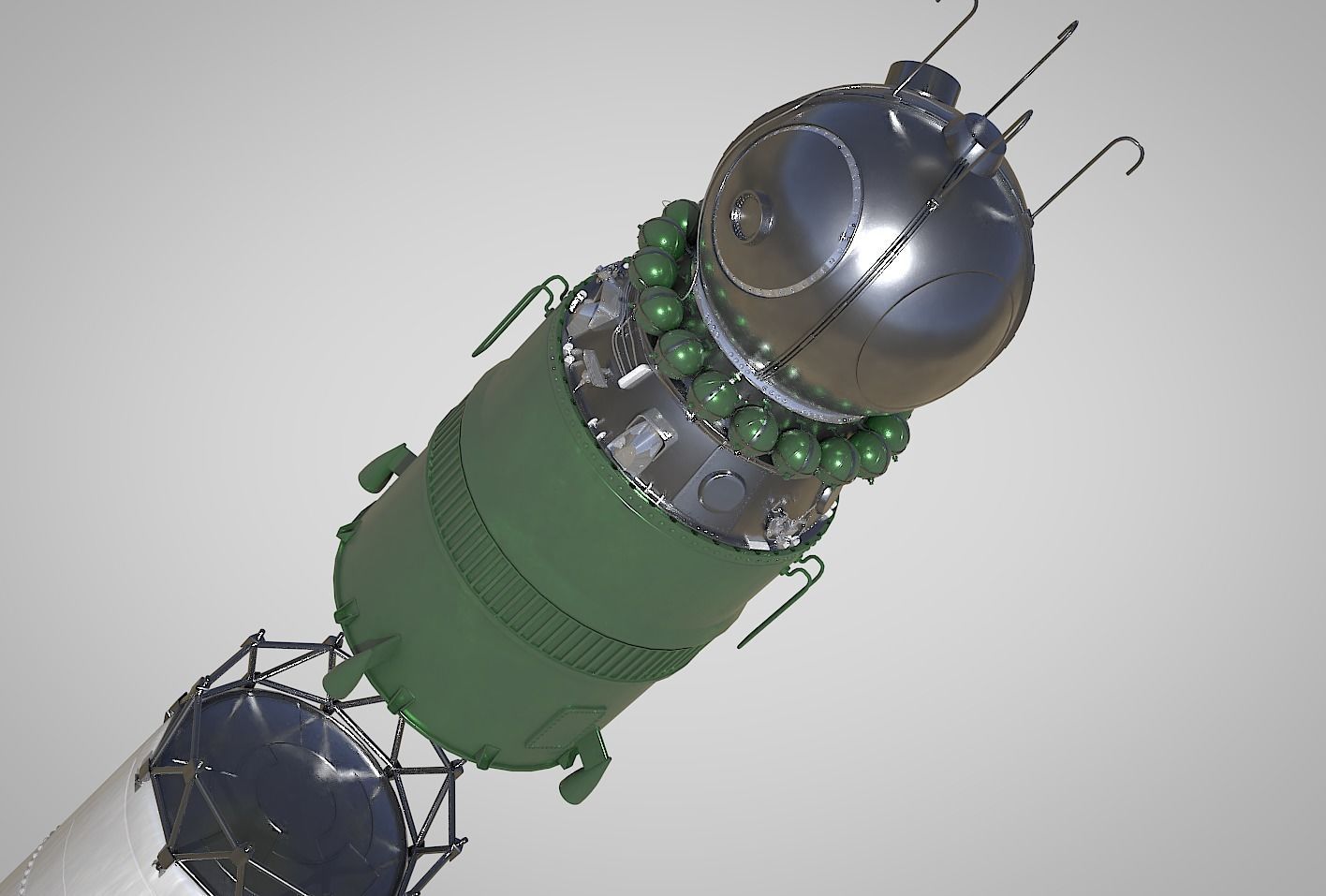 R-7 Rocket Vostok 3D model_5