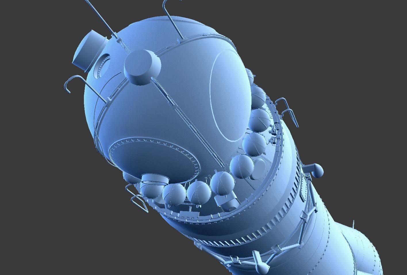 R-7 Rocket Vostok 3D model_15