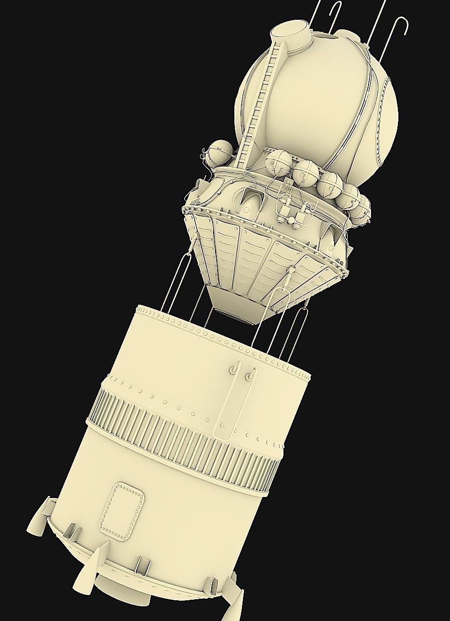 R-7 Rocket Vostok 3D model_11