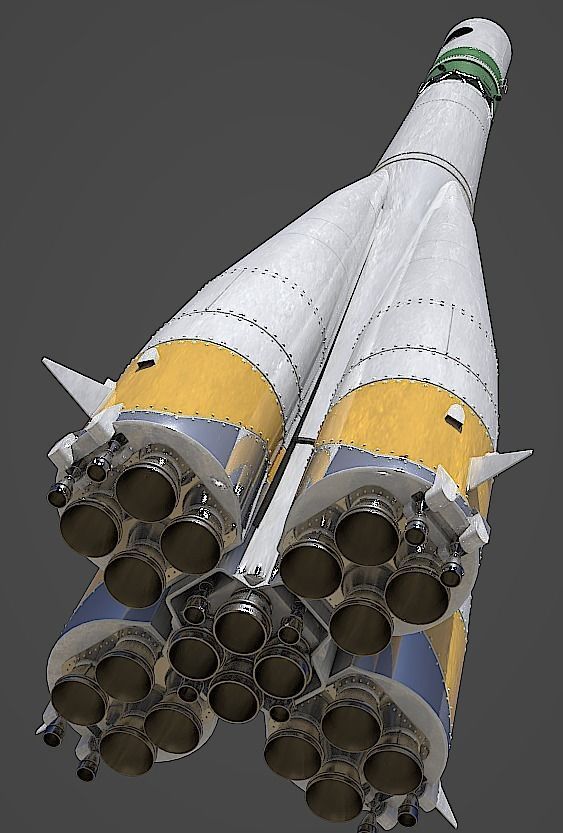 R-7 Rocket Vostok 3D model_2