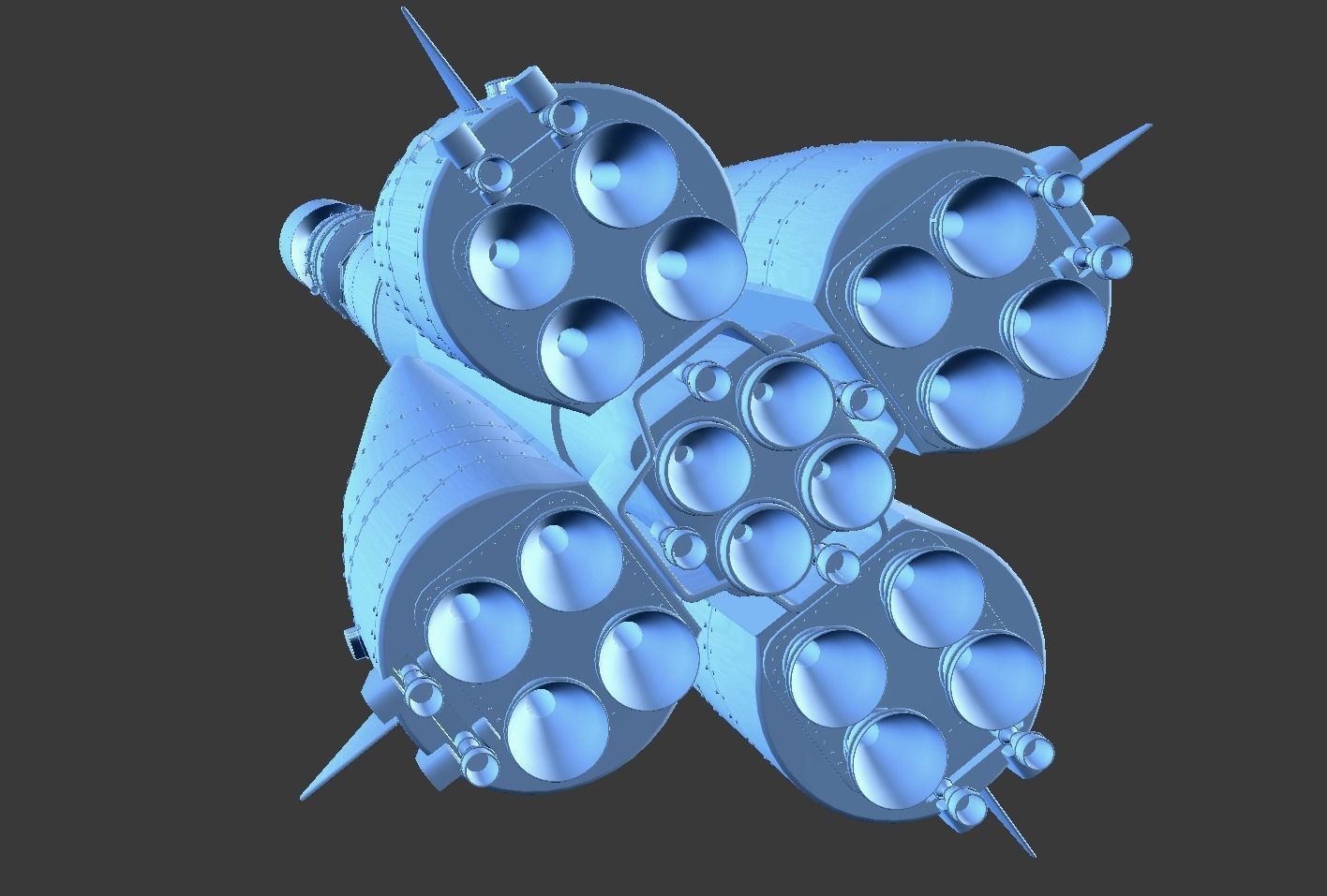 R-7 Rocket Vostok 3D model_16