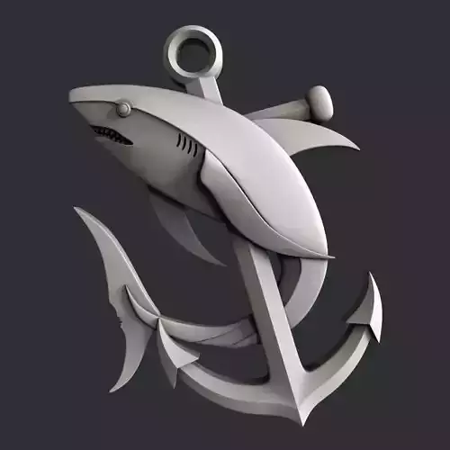 3d STL models for CNC shark