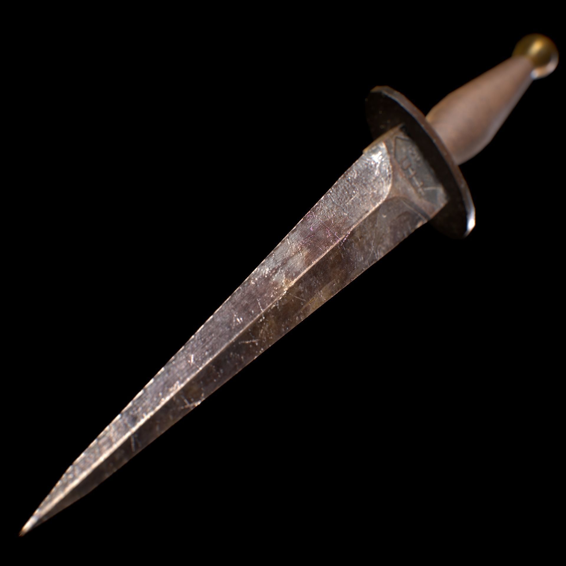 HIE Game Ready Dagger D171123 Free low-poly 3D model_2
