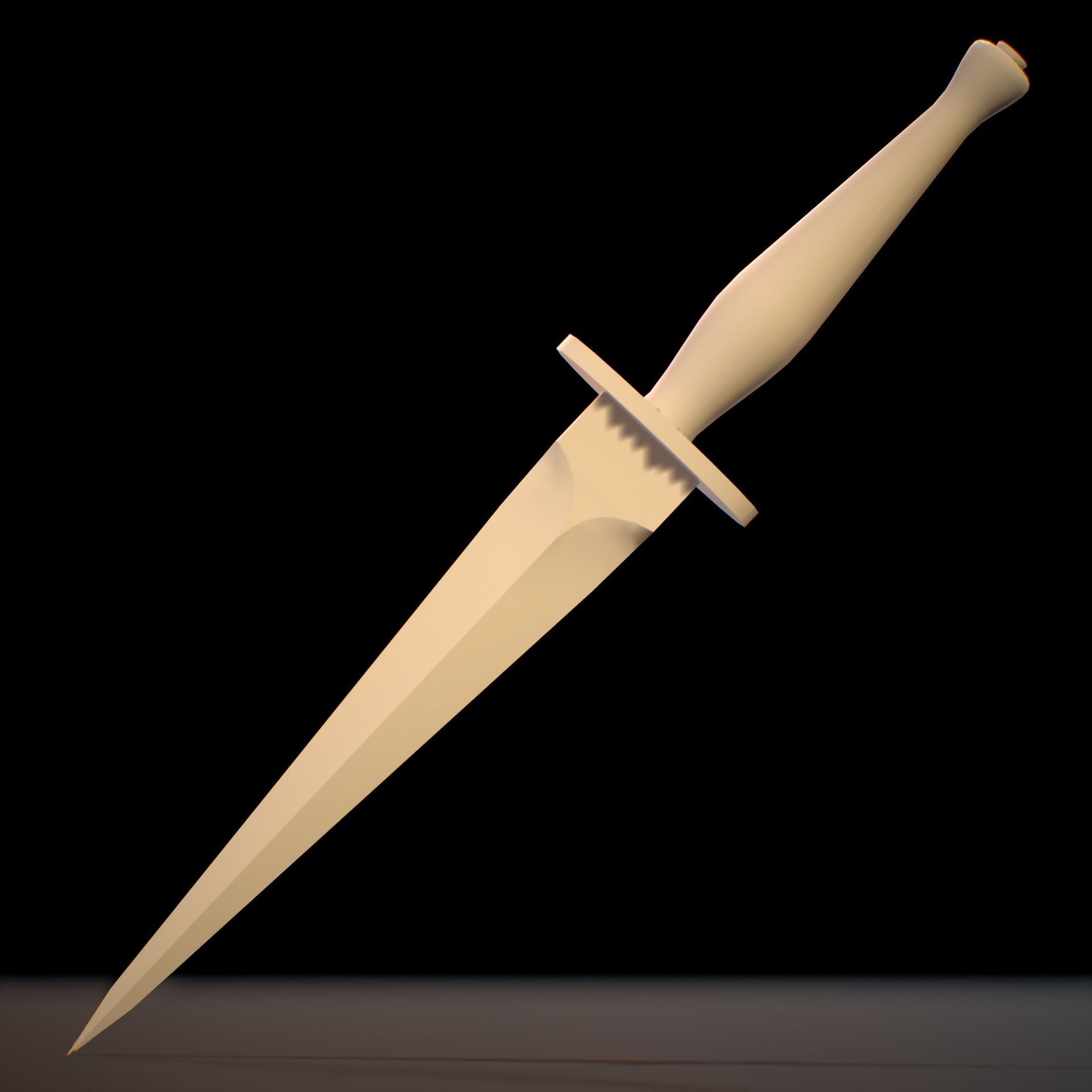 HIE Game Ready Dagger D171123 Free low-poly 3D model_5