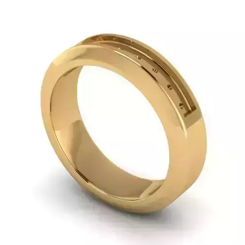 Thin Gold Color Wedding Ring