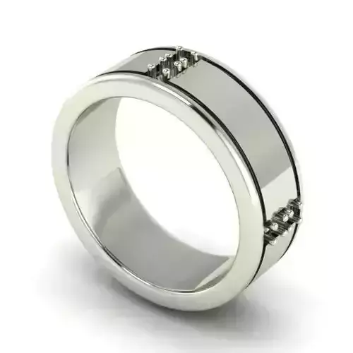Silver Color Wedding Ring 5