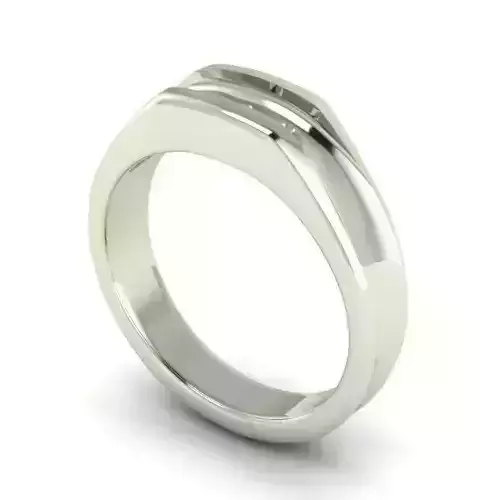 Silver Color Wedding Ring 6