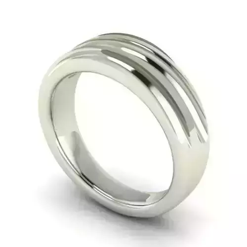 Silver Color Wedding Ring 7