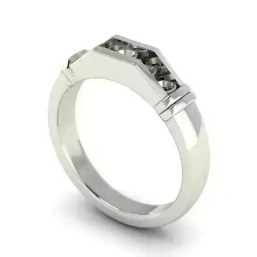 Silver Color Wedding Ring 8