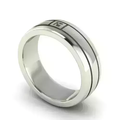 Silver Color Wedding Ring 9