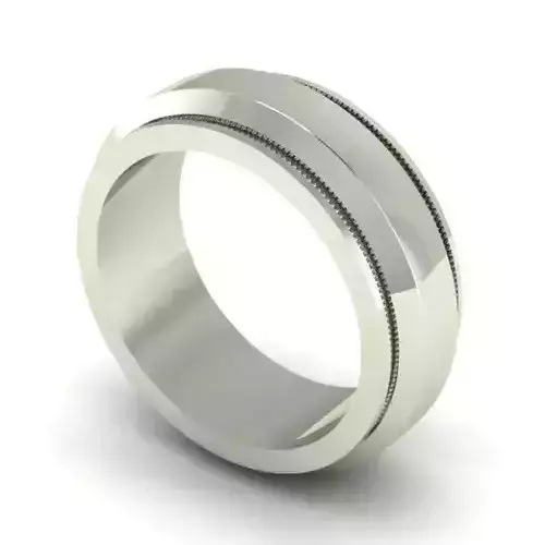 Silver Color Wedding Ring 14
