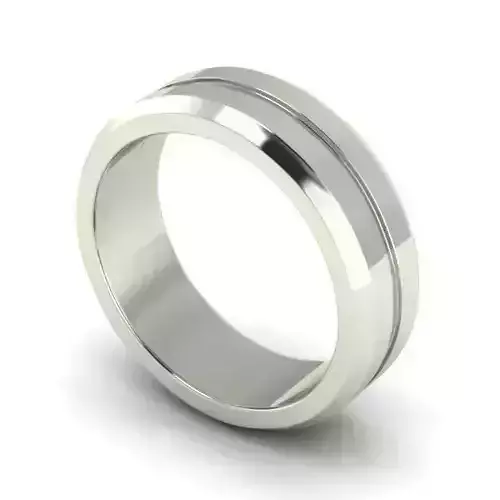 Silver Color Wedding Ring 15