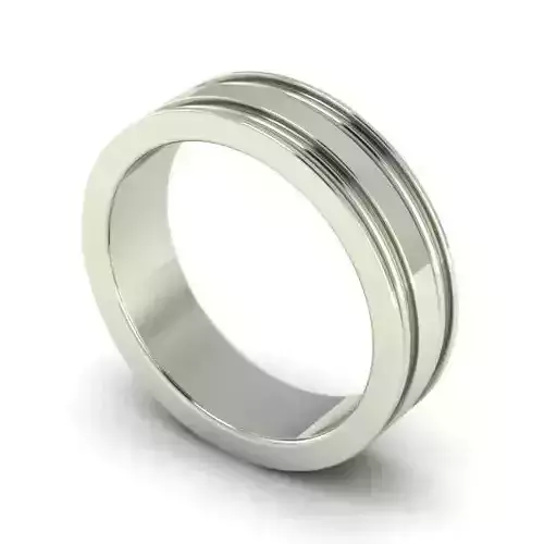 Silver Color Wedding Ring 16