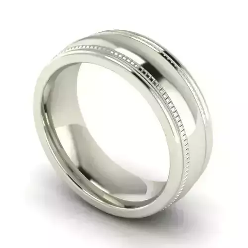 Silver Color Wedding Ring 18
