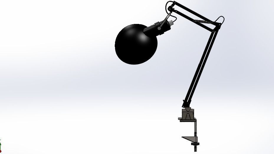 Bulldozer shaped lamp Free 3D model