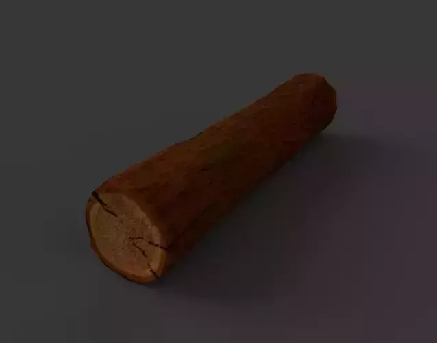 Wood Log Low Poly 