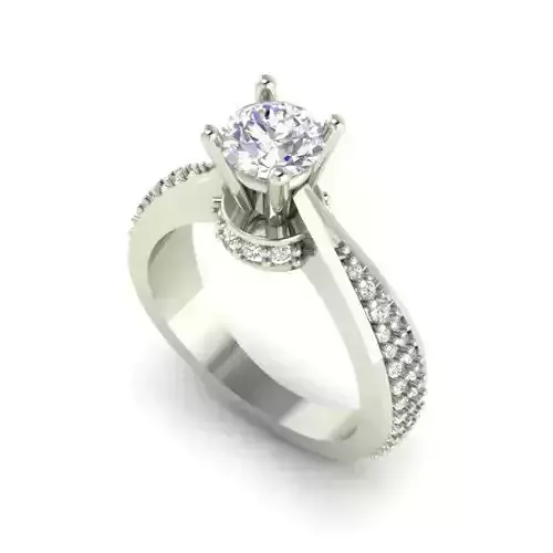 Engagement Ring With Diamonds 207