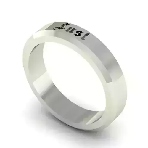 Just Text Sliver Ring  3D print model