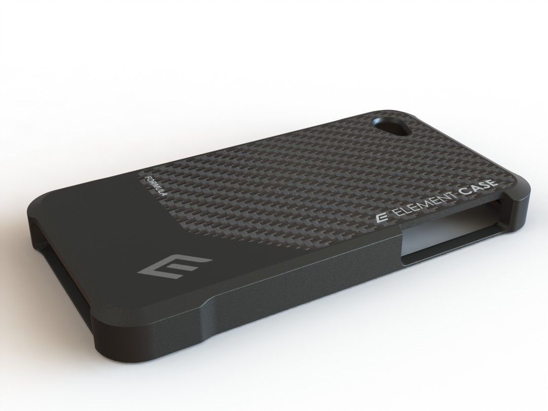 Formula 4 Carbon Fiber iPhone Case Free 3D model_2