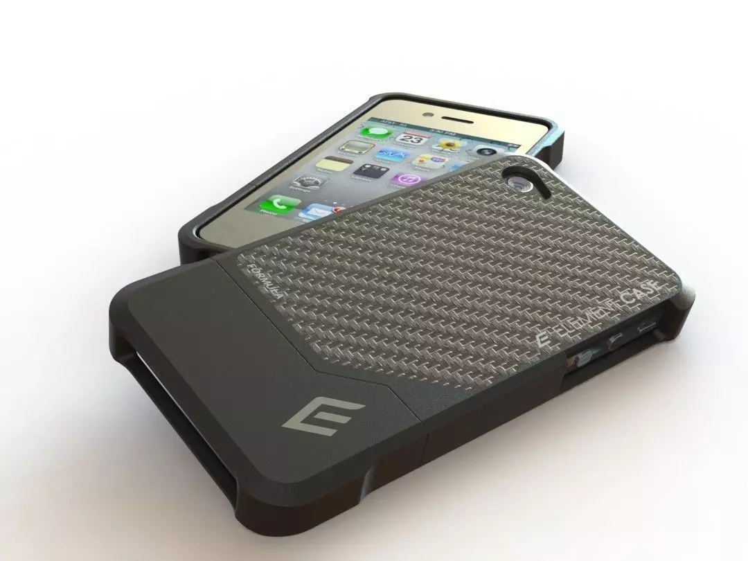Formula 4 Carbon Fiber iPhone Case Free 3D model_0
