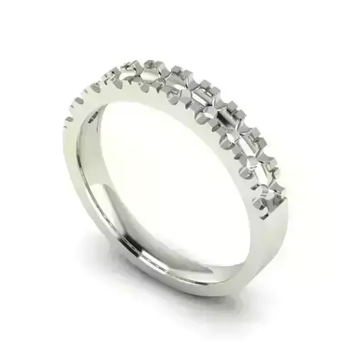 Silver Color Wedding Ring 20
