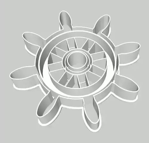 Shipwheel Cookie Fondant Cutter