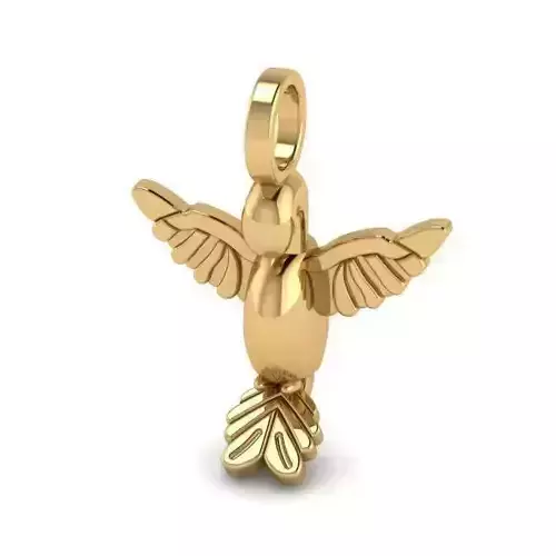 Golden Bird Shaped Pendant 1