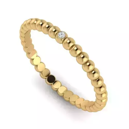 Pearl Shaped Engagement Ring With Diamond