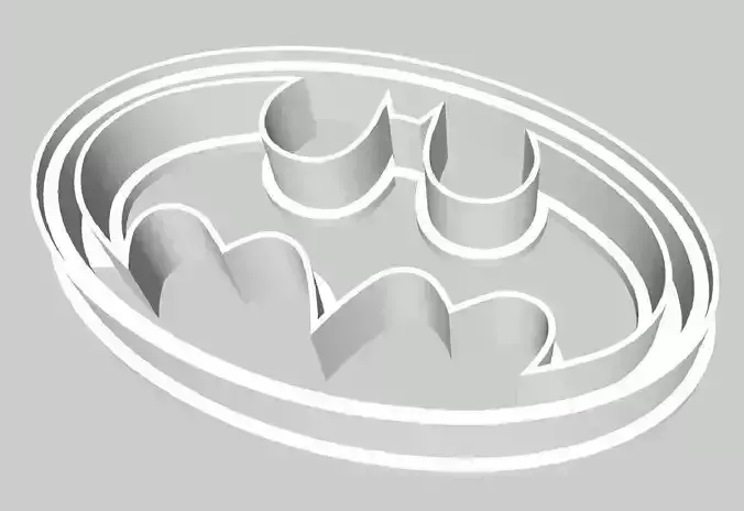 batman logo cookie fondant cutter