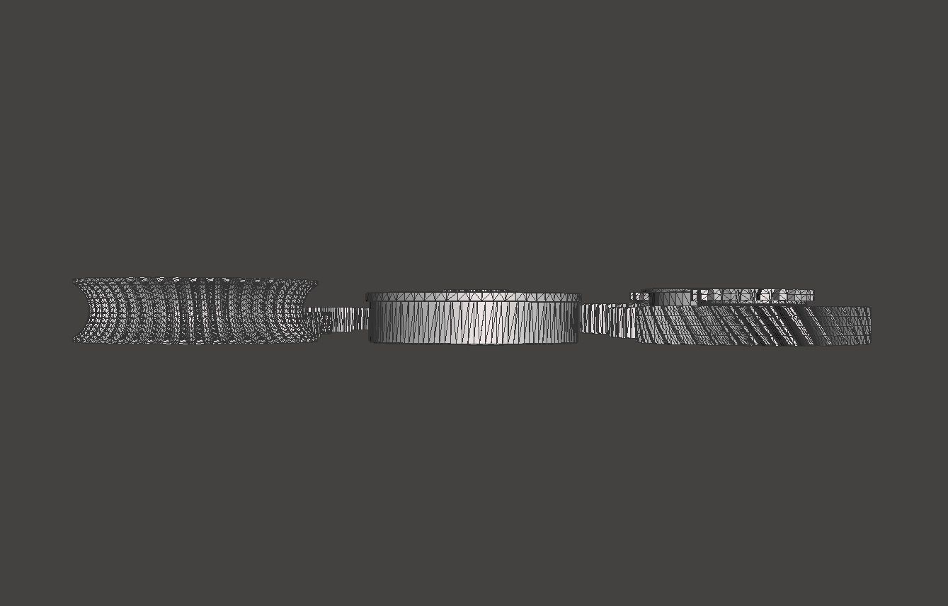 Gears set Gear 3D model Low-poly 3D model_7