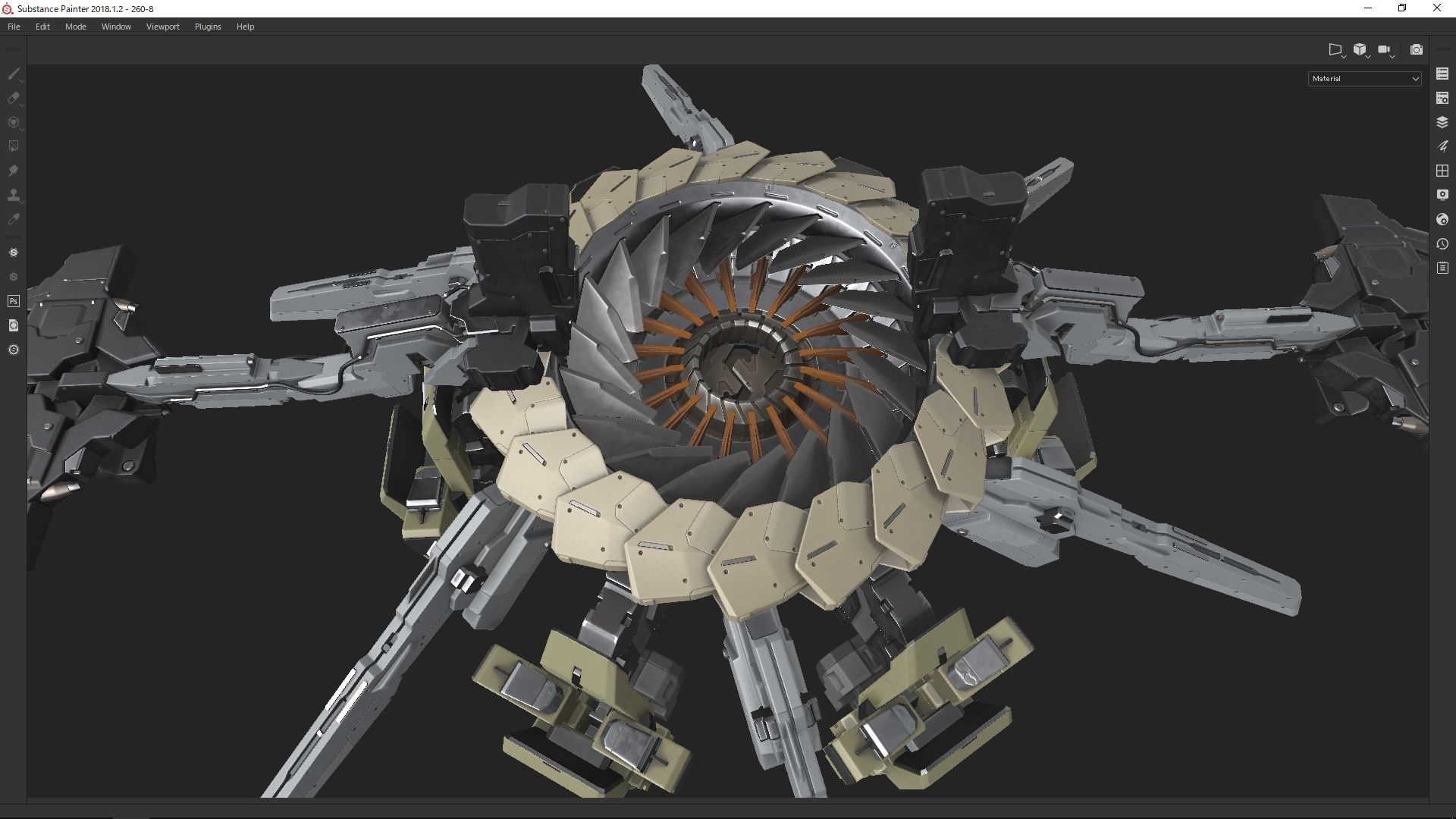 scifi-model260 robot 3D model_1