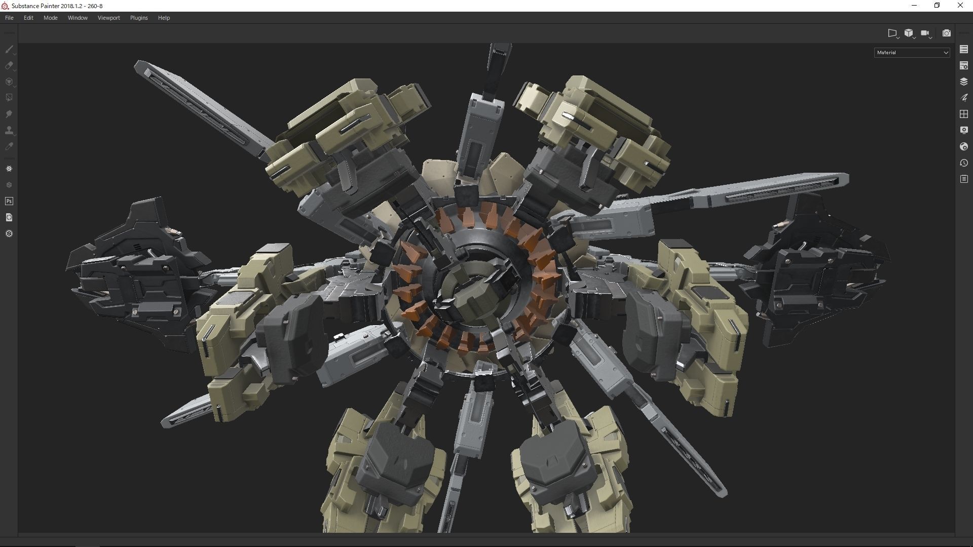 scifi-model260 robot 3D model_4