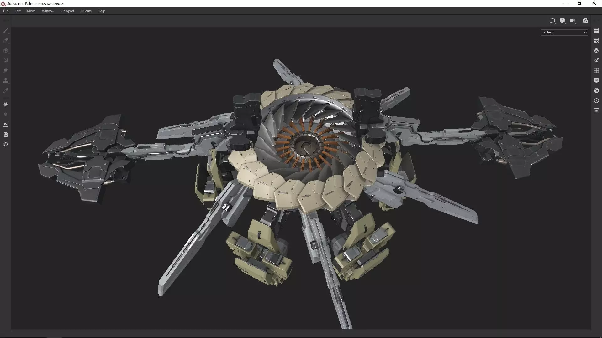 scifi-model260 robot 3D model_0