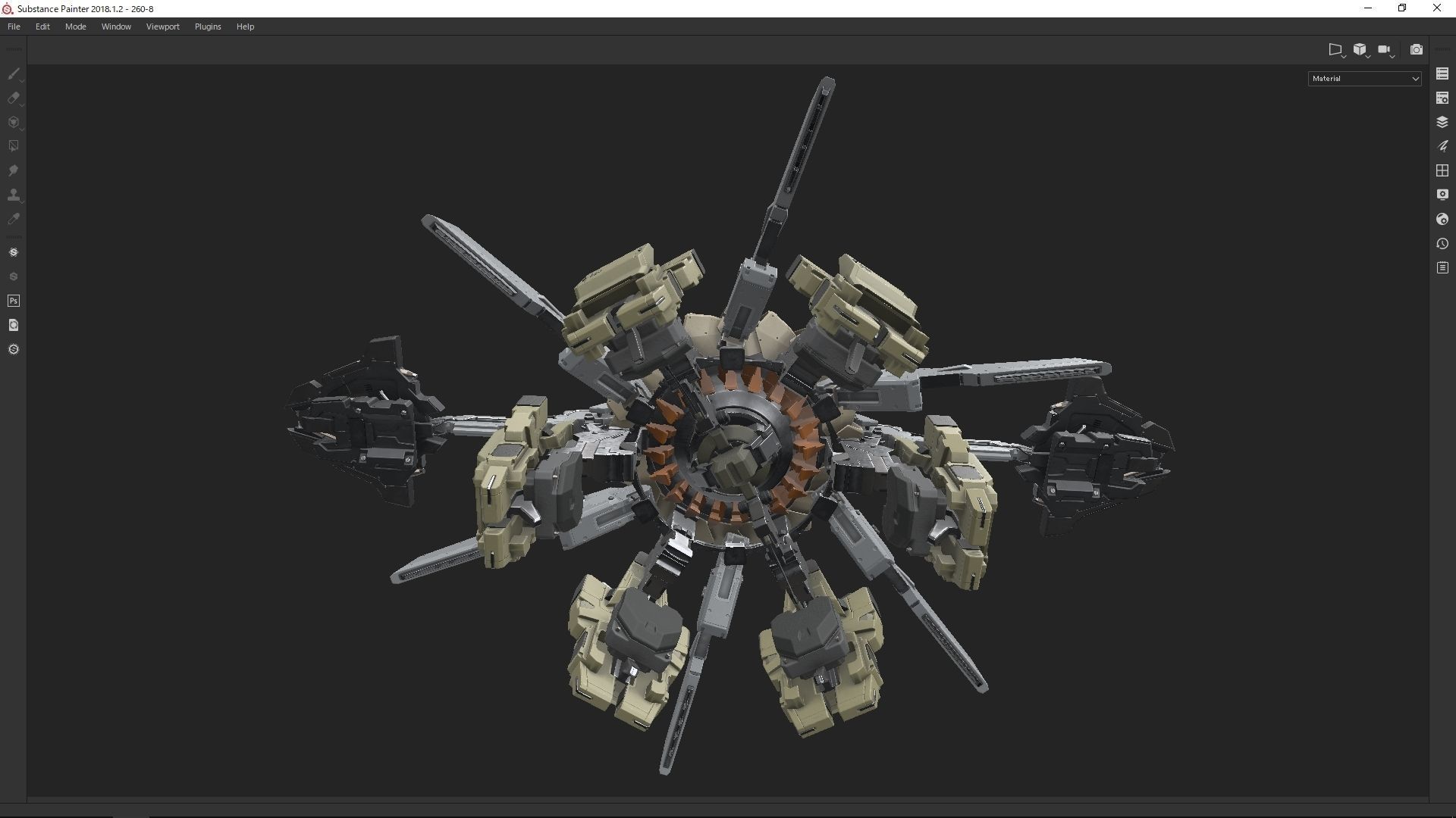 scifi-model260 robot 3D model_3