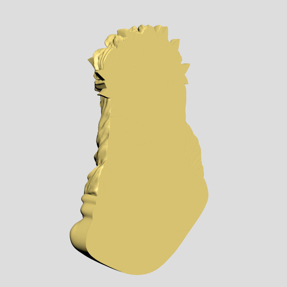 Jesus representation of face 3D print model_4
