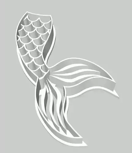 Mermaid Tail Cookie Fondant Cutter