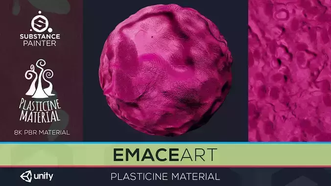 PBR Toon Plasticine sbsar  Material 1 Substance Unity Material