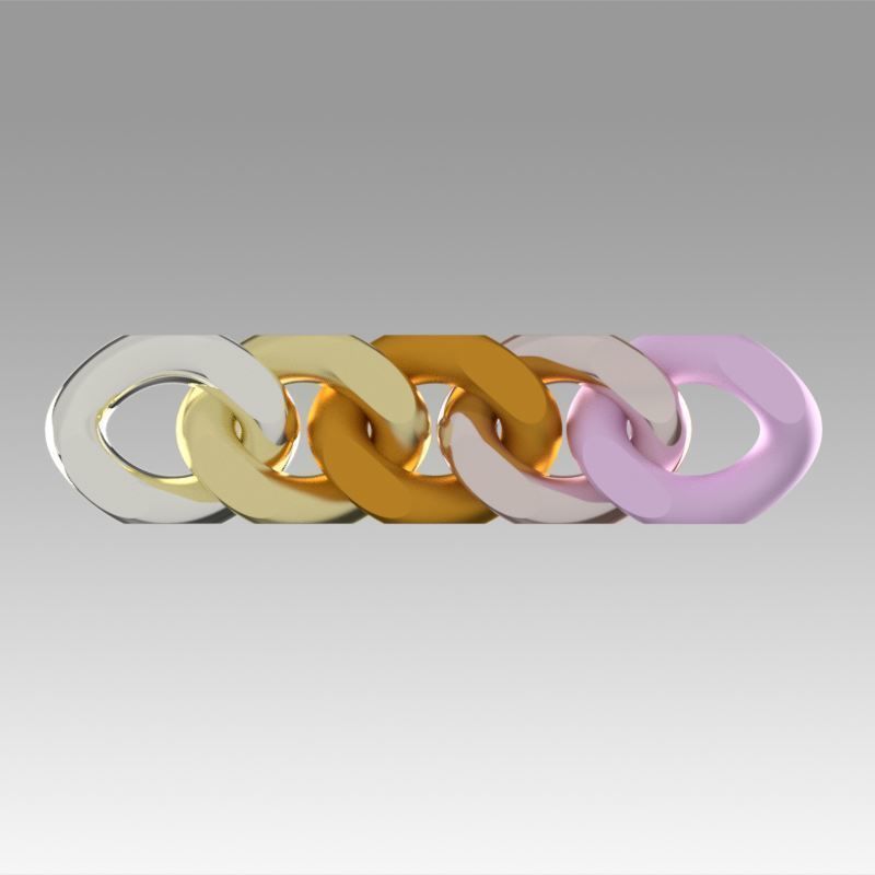 CUBAN chain 3D print model_7